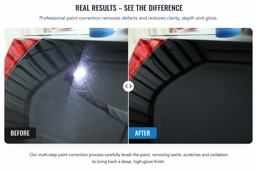Swirl mark and paint defect correction in San Antonio